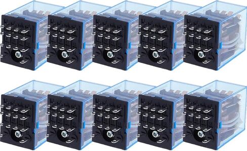 My4NJ 14-Pin Power Relay ، 4pdt ، AC/DC 12V-380V ، 5A 240V AC ، DIN RAIL MOUNT in Kuwait