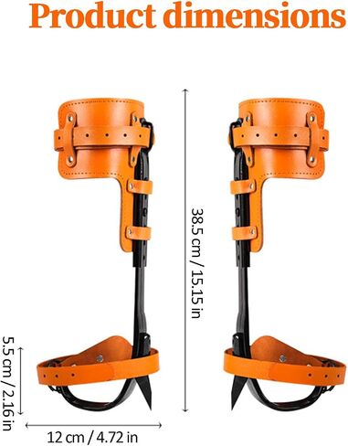 Tree Climbing Gear，Tree Climbing Spikes, Tree Climbing Gear with Adjustable Climbing Straps and Steel Core Flip Line, Rock Climbing Kit with Triple Lock Lanyard Adjuster. in Saudi Arabia