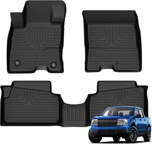 Floor Mats & Cargo Liner for Hyundai Tucson Hybrid 2025 2024 2023 2022 (Not For PHEV) All Weather Automotive TPE Liners Set Anti-Slip Waterproof Floor Liners Accessories (Car Mats+Trunk Mat)Black in Saudi Arabia