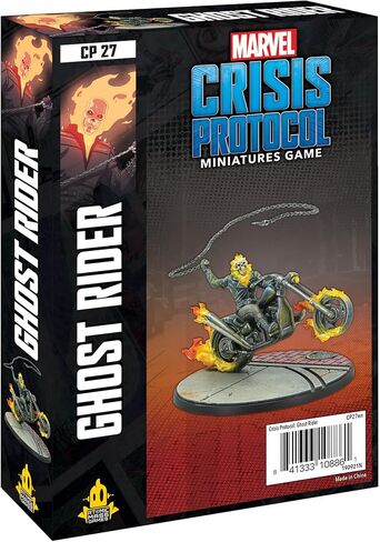 Marvel Crisis Protocol Ghost Rider CHARACTER PACK | Miniatures Battle Game | Strategy Game for Adults and Teens | Ages 14+ | 2 Players | Avg. Playtime 90 Minutes | Made by Atomic Mass Games in Saudi Arabia