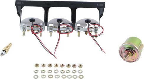 AUTO Meter 2397 Autogage Black Console Oil/Volt/Water Gauge,2.3125 in., Black dial/Black Bezel in Saudi Arabia