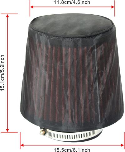 TOMALL Air Filter Wrap for Car Air Intake Filter Protective Cover Dustproof Waterproof Universal Accessories (Small) in Saudi Arabia