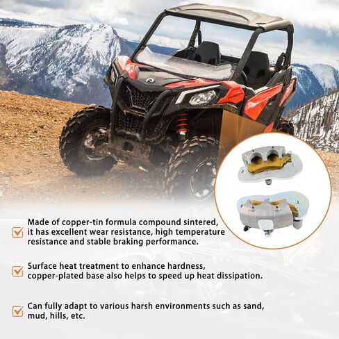 705601462 705601463 الفرجار الفرامل الأمامي ومنصات متشابكة متوافقة مع Can Am Commander 1000 700 Maverick Trail Sport X3 Turbo Defender Max Pro 2016-2022 in Kuwait
