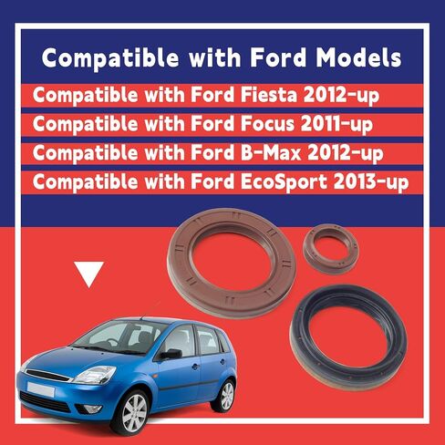 DPS6 6DCT250 Transmission Front Oil Seal Kit تشمل استبدال ختم عمود الإدخال/الإخراج لـ Ford Fiesta 2012-Up for Focus 2011-Up for B-Max 2012-Up for EcoSport 2013 in Saudi Arabia