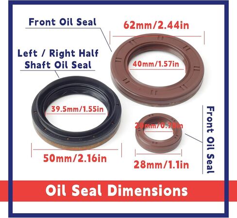 DPS6 6DCT250 Transmission Front Oil Seal Kit تشمل استبدال ختم عمود الإدخال/الإخراج لـ Ford Fiesta 2012-Up for Focus 2011-Up for B-Max 2012-Up for EcoSport 2013 in Saudi Arabia