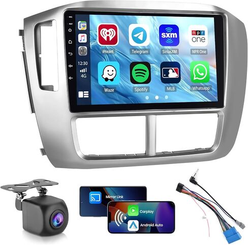 Roinvou 2+64G Android CarPlay Stereo لـ 2006-2008 Honda Pilot، مشغل CarPlay لاسلكي مدمج مع Android Auto، شاشة لمس 9 بوصة مدمجة في لوحة القيادة GPS تدعم وصلة المرآة BT FM RDS AHD in Saudi Arabia