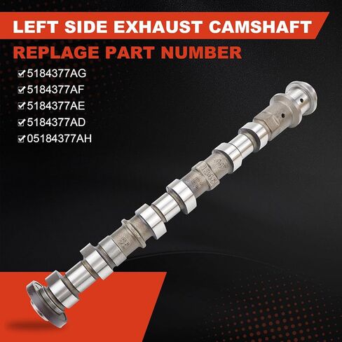 Right Side Exhaust Camshaft Compatible with Jeep for Dodge for Chrysler & for Ram 3.6L V6 Models 5184378AG 05184378AH 5184378AE 5184378AF 5184378AD in Saudi Arabia