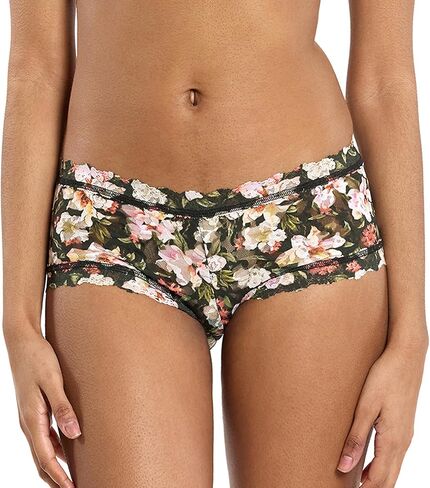 hanky panky Signature Lace Printed Boyshort (PR4812P),Medium,Linger Awhile in Saudi Arabia