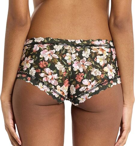 hanky panky Signature Lace Printed Boyshort (PR4812P),Medium,Linger Awhile in Saudi Arabia