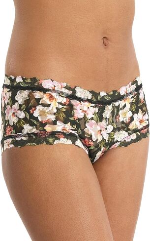 hanky panky Signature Lace Printed Boyshort (PR4812P),Medium,Linger Awhile in Saudi Arabia