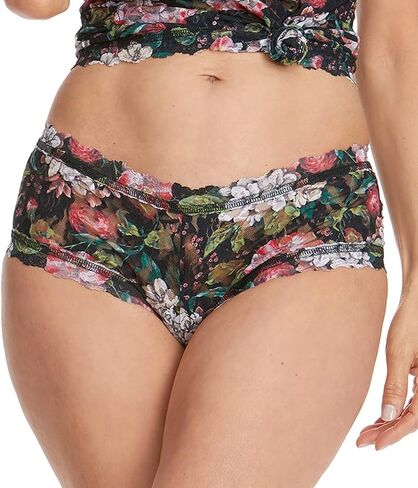 hanky panky Signature Lace Printed Boyshort (PR4812P),Medium,Linger Awhile in Saudi Arabia