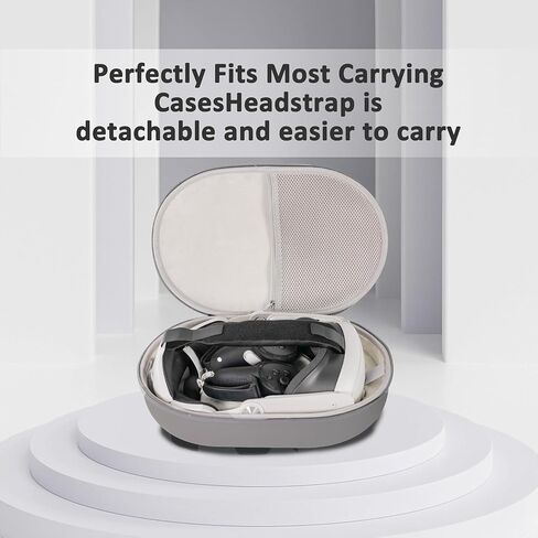 Hard Carrying Case Compatible with Meta Oculus Quest 2 Basic/Elite/Pro/Vison Pro/PICO 4 Version VR Gaming Headset, Touch Controllers and Battery Version Accessories, Design for Travel, Storage in Saudi Arabia