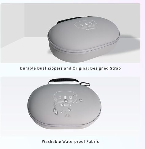 Hard Carrying Case Compatible with Meta Oculus Quest 2 Basic/Elite/Pro/Vison Pro/PICO 4 Version VR Gaming Headset, Touch Controllers and Battery Version Accessories, Design for Travel, Storage in Saudi Arabia