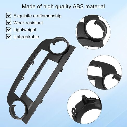 Dash A/C Air Conditioning Panel Installation Mount Trim Kit Compatible with Honda CR-V CRV 2007-2011 AC Bezel Replaces 79501-SWA-A01ZA (Manual A/C) in Saudi Arabia