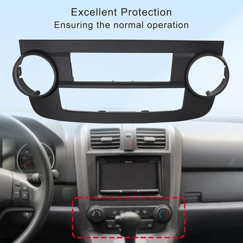 Dash A/C Air Conditioning Panel Installation Mount Trim Kit Compatible with Honda CR-V CRV 2007-2011 AC Bezel Replaces 79501-SWA-A01ZA (Manual A/C) in Saudi Arabia