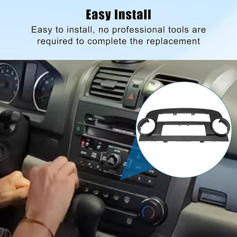 Dash A/C Air Conditioning Panel Installation Mount Trim Kit Compatible with Honda CR-V CRV 2007-2011 AC Bezel Replaces 79501-SWA-A01ZA (Manual A/C) in Saudi Arabia