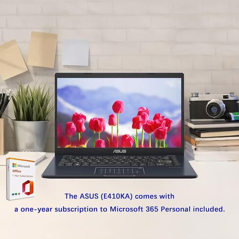كمبيوتر محمول ASUS مقاس 14 بوصة، شاشة FHD مقاس 14 بوصة، Intel Celeron N4500، ذاكرة 4 جيجابايت، 64 جيجابايت eMMC، لوحة لمس، كاميرا ويب، HDMI، Wi-Fi، Windows 11 Home، أزرق هادئ in Saudi Arabia