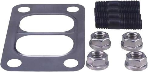 الجمعة Parts Turbo تصاعد الأزرار المكسرات مع الحشية 3818823 3818824 3901356 متوافقة مع محرك Cummins 4B3.9 6B5.9 6C8.3 B3.3 B4.9 B5.9 B6.7 ISB5.9 ISC ISF2.8 ISL8.9 DODGE 89-07 5. in Kuwait