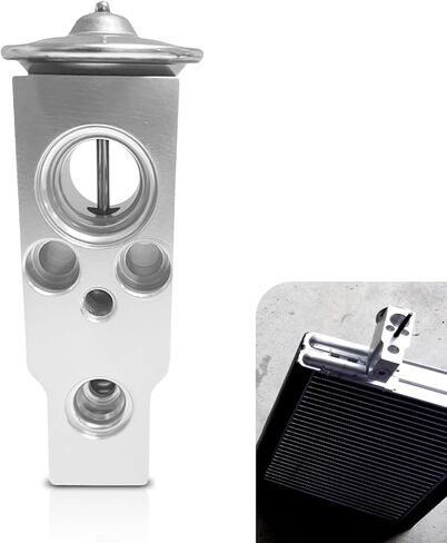Automobile Expansion Valve, Steam Engine Air Conditioning Valve, Universal A/C System Repair Accessories, for Most Cars (Silver) in Kuwait