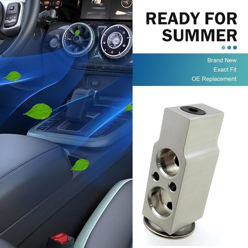 Automobile Expansion Valve, Steam Engine Air Conditioning Valve, Universal A/C System Repair Accessories, for Most Cars (Silver) in Kuwait
