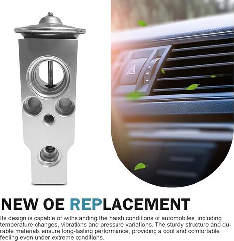 Automobile Expansion Valve, Steam Engine Air Conditioning Valve, Universal A/C System Repair Accessories, for Most Cars (Silver) in Kuwait