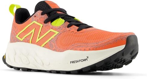 New Balance Women's Fresh Foam X Hierro V8 Trail Running Shoe, Licorice/Gulf Red/Pink Granite, 6.5 Wide in Saudi Arabia