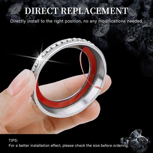 LECART Bling Car Accessories Fit for Volkswagen Glitter AC Knob Covers & Volume Switch Knob Covers Auto Interior Decor Trims Metal Decals 5Pcs in Saudi Arabia