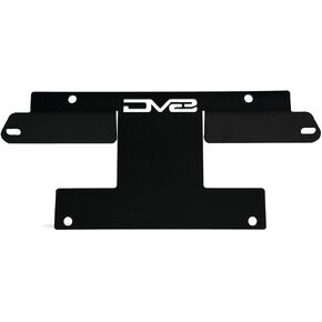 License Plate Relocation Bracket for 2021-2023 Ford Bronco | OEM Steel Front Bumper | Lower Center Mount | Keeps Grille Open | Quick & Easy Installation | DV8 Offroad