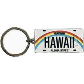 Hawaii License Plate Keychain