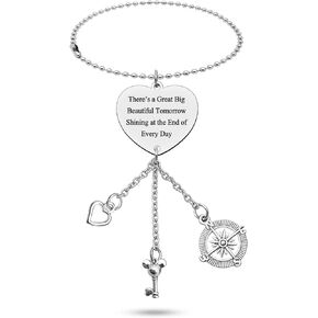 Best Friend Car Rearview Mirror Hanging Ornament Friendship Hanging Ornaments Car Pendant for Home Vehicle Best Friend Rearview Mirror Pendant for Women Friends Funny Car Mirror Accessories Ornaments