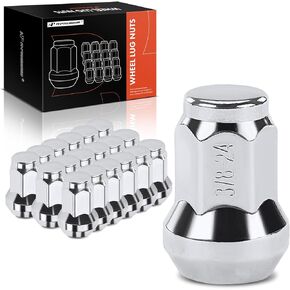 A-Premium Set of 16-PC, 3/8"-24 Wheel Lug Nut Compatible with Polaris Ranger 700 RZR XP 900 RZR S 570 RZR S 800, 1985-2023, 14 mm Hex Size