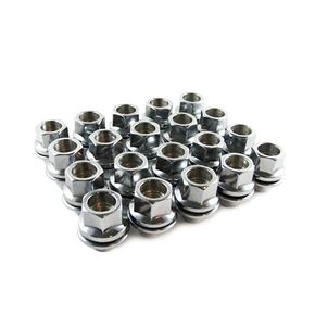 24 Black Lug Nuts Mag 12mmx1.5 Open End 13/16" Hex with Washer for Factory Toyota Alloy Wheels
