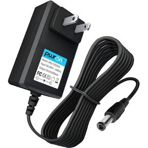 PwrON DC 12V 2A Power Supply Adapter, Plug 5.5mm x 2.1mm for IP Camera, IP Phones US Plug, 6.6FT Long Cable