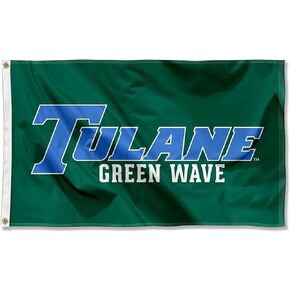 College Flags & Banners Co. Tulane Green Wave Tulane Blue Flag
