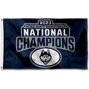 Connecticut Huskies UCONN 2023 College Basketball National Champions Flag 3x5 Banner