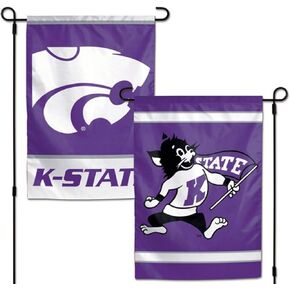 NCAA Kansas State Wildcats 12.5" x 18" Inch 2-Sided Garden Flag Logo
