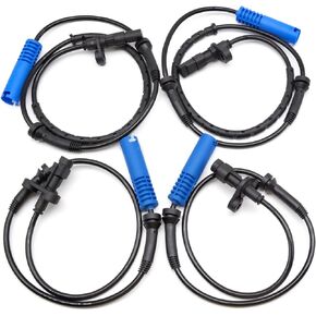 4pcs Front Rear Left & Right ABS Wheel Speed Sensors 34526756375 34526756376