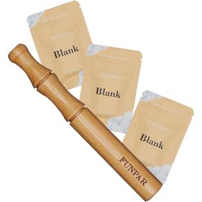 Essential Oil Inhaler, Wooden Personal Diffuser for Essential Oils with 3 Packs Blank Cotton Wicks for Lifestyle Support