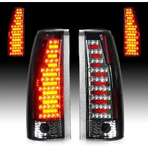 LED Tail Light Assembly Fit for Chevy & GMC C/K 1500 88-99, C/K 2500 3500 88-00, C1500 C2500 Suburban 92-99, for Silverado 94-98, Tahoe 95-99, Blazer 92-94, for Cadillac Escalade 99-00