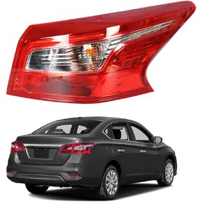 RH Outer Tail Light Replacement for 2016-2018 Nissan Sentra Right Passenger Side Rear Brake Lamp 265503YU0A