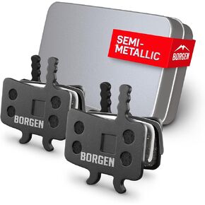 Borgen 2 Pairs Bike Brake Pads, Bicycle Brake Pads Compatible with AVID BB7 Bicycle Brakes Pads Suitable for Juicy 3/5/7, Carbon, Ultimate