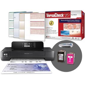 VersaCheck HP Officejet 200 MXE Portable Wireless MICR Printer X9 Platinum 5-User Printing Software Bundle