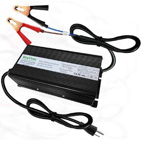 24V 15A LiFePO4 Battery Charger, RoyPow 24V Lithium LifePO4 Battery Charger 29.2V Lithium Battery Charger, 15A Smart Battery Maintainer, Designed for 24V LiFePO4 Deep Cycle Rechargeable Batteries