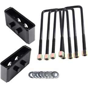 ROADFAR 1.5 inch Rear Lift Blocks Kit for Ford for F-150 1.5" Rear U-Bolts Blocks Leveling Lift Kit Compatible for Ford F-150 2004-2020