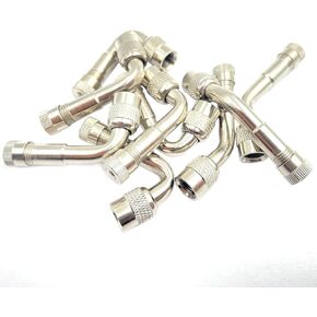 9pcs 45/90/135 Degree Bend Tire Valve Extension Adapter,Valve Stem Extenders for Dual Wheels Passenger Cars Motorcycle RV Stroller Bicycles Motorcycles Trailers RV's Scooter with Standard Tire Valves