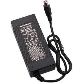 48V Battery Charger Output 54.6V 1.5A RCA 10mm Plug Jack Convenient for Portable Electric Scooter 48V 13S Lithium 10Ah 12Ah 15Ah 20Ah Health Care