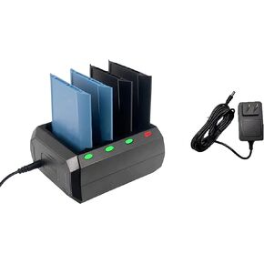 4-Slot Charging Cradle for Zebra TC51 TC510K TC52 Battery Charger Cradle with Adapter for Zebra TC56 TC57 Charging Accessories for Scanner
