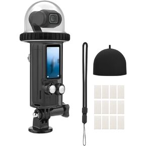 حافظة غوص مقاومة للماء بطول 40 متر/131 قدم متوافقة مع DJI Osmo Pocket 3 حافظة مضادة للماء واقية للغوص تحت الماء مع ملحقات لكاميرا Osmo Pocket 3 Action