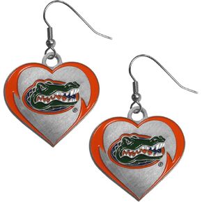 Siskiyou NCAA unisex-adult Heart Dangle Earrings