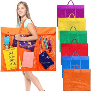 6 قطع مقاس 30 × 24 بوصة حقيبة تخزين فنية للأطفال، حقيبة تخزين فنية كبيرة، حقيبة حمل للجيب، حقيبة حمل للأعمال الفنية الورقية، مكتب العمل الفني في الفصول الدراسية in Kuwait